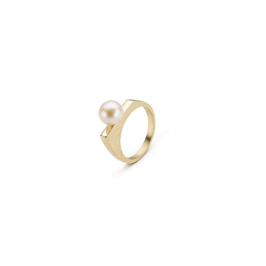 Bronze 'Congiunzioni' pearl ring CONGIUNZIONI | AN1 CONPBRO PRL BIA M